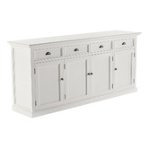 NovaSolo Halifax 4 Drawer Mahogany Wood Sideboard