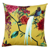 Evelyn Home Gold Chintz Velvet Cushion