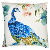 Evelyn Home Peacock Velvet Cushion