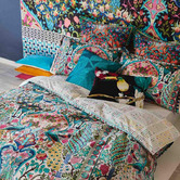 Evelyn Home Multi-Coloured Parisa Cotton Quilt Cover Set