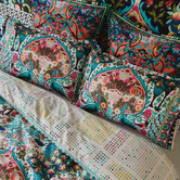 Evelyn Home Multi-Coloured Parisa Cotton Quilt Cover Set