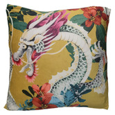 Evelyn Home Dragon Velvet Cushion