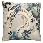 Evelyn Home Dragon Velvet Cushion