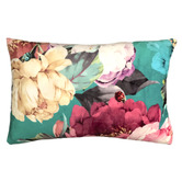 Evelyn Home Peony Rectangular Velvet Cushion