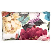 Evelyn Home Peony Rectangular Velvet Cushion