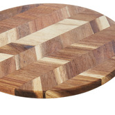 Davis &amp; Waddell 43cm Herringbone Acacia Wood Cutting Board