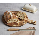 Davis &amp; Waddell 43cm Herringbone Acacia Wood Cutting Board