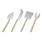 Davis &amp; Waddell 4 Piece Twisted Handle Cheese Knife Set