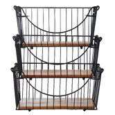 Davis &amp; Waddell 3 Piece Steel Storage Basket Set
