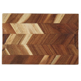 Davis &amp; Waddell 40cm Herringbone Acacia Wood Cutting Board