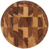 Davis &amp; Waddell Round Acacia Wood Cutting Board