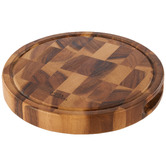 Davis &amp; Waddell Round Acacia Wood Cutting Board