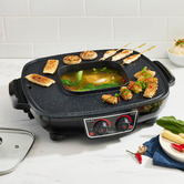 Davis &amp; Waddell 2-in-1 Electric Steamboat Hotpot &amp; Grill