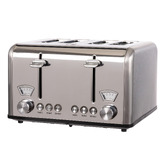 Davis &amp; Waddell Newbury Stainless Steel 4 Slice Toaster