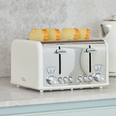 Davis &amp; Waddell Newbury Stainless Steel 4 Slice Toaster