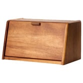 Davis &amp; Waddell Natural Wooden Bread Box with Lid