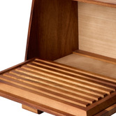 Davis &amp; Waddell Natural Wooden Bread Box with Lid