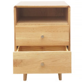 Elvina Furniture Natural Niche Bedside Table
