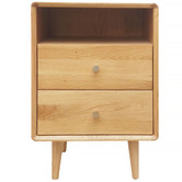 Elvina Furniture Natural Niche Bedside Table