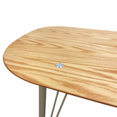 Elvina Furniture Godwin Industrial Mid-Century Style Dining Table