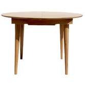 Elvina Furniture Niche Oak Wood Extendable Dining Table