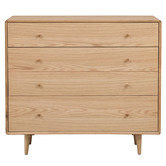 Elvina Furniture Niche Oak Wood Chest of Drawers