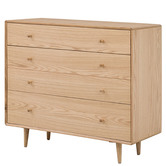 Elvina Furniture Niche Oak Wood Chest of Drawers
