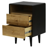 Elvina Furniture Cydney 2 Drawer Bedside Table