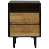 Elvina Furniture Cydney 2 Drawer Bedside Table