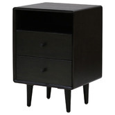 Elvina Furniture Franco 2 Drawer Bedside Table