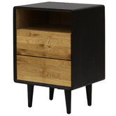 Elvina Furniture Cydney 2 Drawer Bedside Table