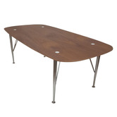 Elvina Furniture Godwin Industrial Mid-Century Style Dining Table