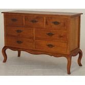 La Verde French Provincial 7 Drawer Tallboy