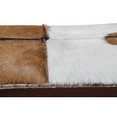 La Verde Goat Skin 2 Seater Stool