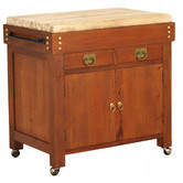 La Verde Moises 2 Drawer Chopping Board Cabinet