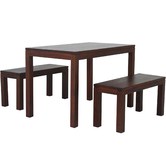 La Verde Belgium 3 Piece Dining Table Set