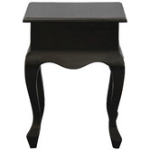 La Verde Queen Ann 1 Drawer Bedside Table