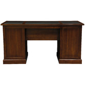 La Verde Faux Leather-Top Office Desk