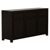 La Verde Belgium 3 Door 3 Drawer Mahogany Buffet