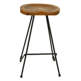 La Verde 71cm  Industrial Pin Iron Barstool