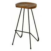 La Verde 71cm  Industrial Pin Iron Barstool