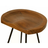 La Verde 71cm  Industrial Pin Iron Barstool