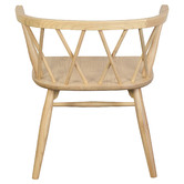 La Verde Hunith Cross Back Oak Wood Dining Chairs