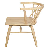 La Verde Hunith Cross Back Oak Wood Dining Chairs