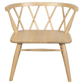 La Verde Hunith Cross Back Oak Wood Dining Chairs