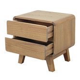 La Verde Renaud 2 Drawer Bedside Table