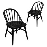 La Verde Yelena Oak Wood Dining Chairs