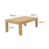 La Verde Armand Mindi Wood Coffee Table