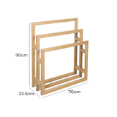 La Verde Sergey Mindi Wood Towel Rack
