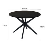 La Verde Thiago Oak Wood Dining Table